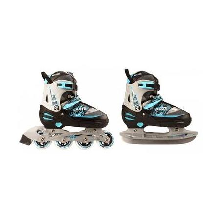 Nijdam junior skate/schaats maat 31-34 - semi-zachte schoen - blauw