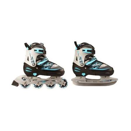 Nijdam junior skate/schaats maat 35-38 - semi-zachte schoen - blauw