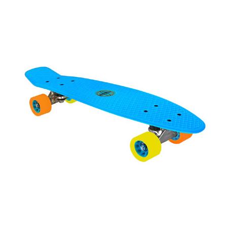 Nijdam plastic skateboard - 22,5 inch - blauw