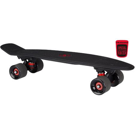 Nijdam plastic skateboard Special Edition - zwart/rood