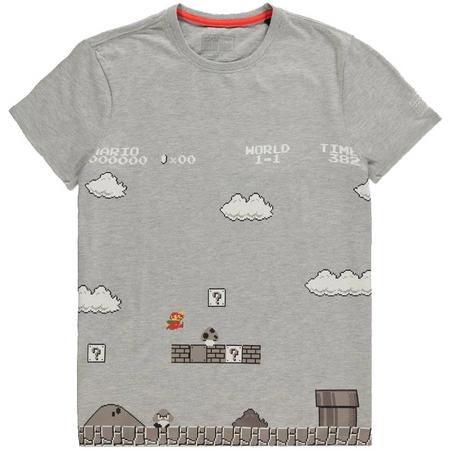 Nintendo - 8Bit Super Mario Bros World 1-1 Men\s T-shirt