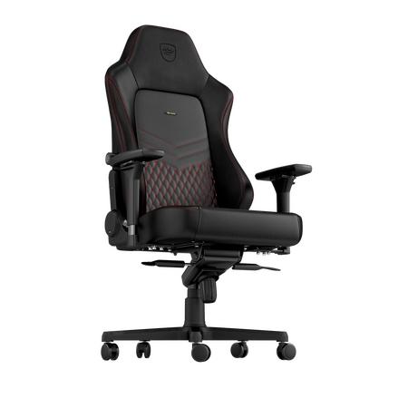 Noblechairs Hero Real leather zwart/rood