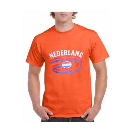 Oranje t-shirt nederland heren m