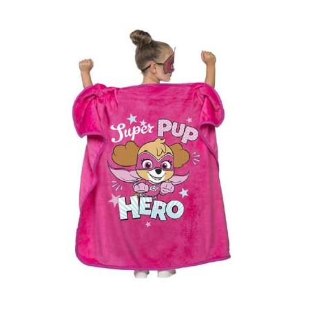 PAW Patrol deken Super Pup Hero - roze