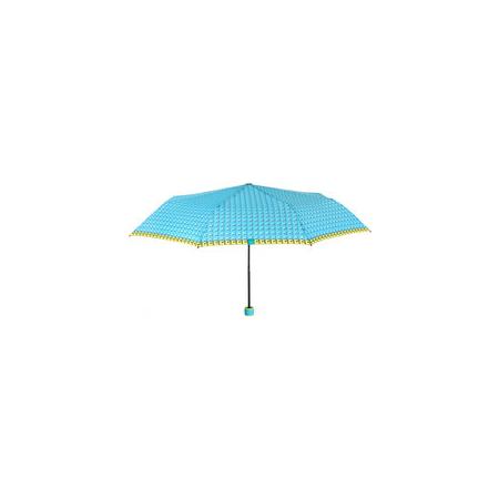 Perletti mini-paraplu Time dames 97 cm microfiber blauw/geel