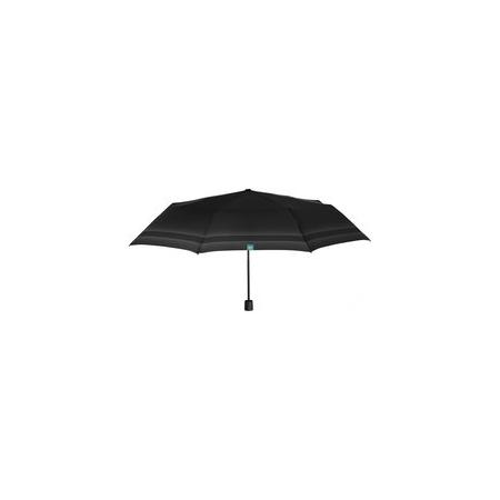 Perletti mini-paraplu Time heren 97 cm microfiber zwart/grijs
