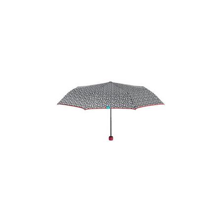 Perletti mini-paraplu heren 97 cm microfiber zwart/wit/rood