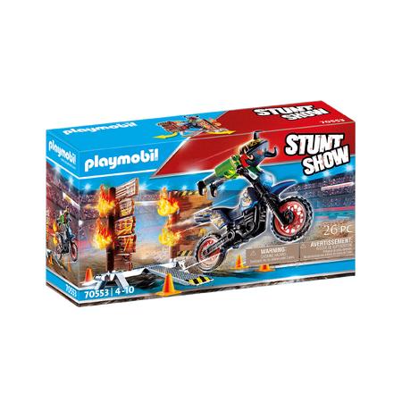 Playmobil 70553 Stuntshow Motor met vuurmuur