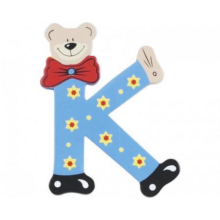 Playshoes letter K beer hout 10 cm