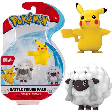 Pokemon Battle Figure Pack - Pikachu & Wooloo