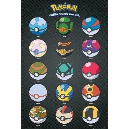 Pokemon Maxi Poster - Pokeballs (61cm x 91,5cm)