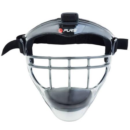 Pure2Improve honkbal gezichtsmasker unisex grijs/zwart
