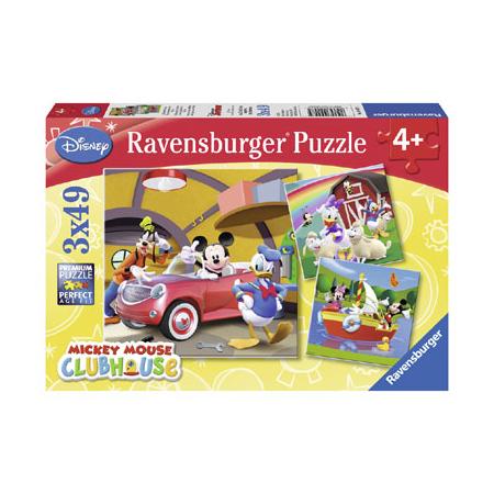 Ravensburger Disney Mickey Mouse puzzelset Iedereen houdt van Mickey - 3 x 49 stukjes