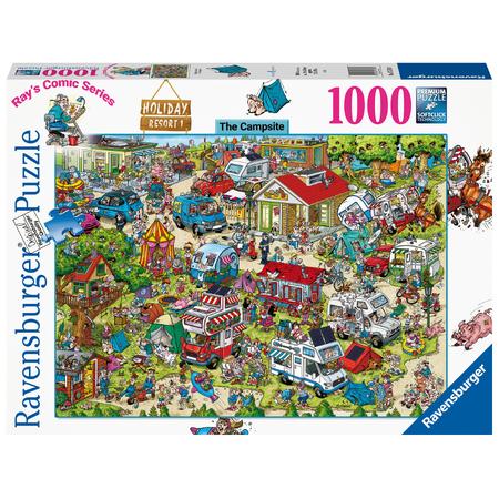Ravensburger puzzel 1000 stukjes Holiday resort 1 The campsite