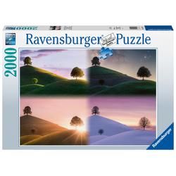 Ravensburger puzzel 2000 stukjes stemmingsvolle bomen en bergen