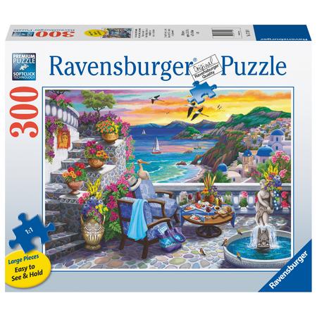 Ravensburger puzzel 300 stukjes zondergang in Santorini