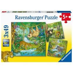 Ravensburger puzzel 3x49 stukjes in het oerwoud