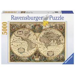 Ravensburger puzzel Antieke wereldkaart - 5000 stukjes