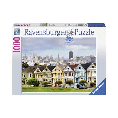 Ravensburger puzzel Painted Ladies in San Francisco - 1000 stukjes