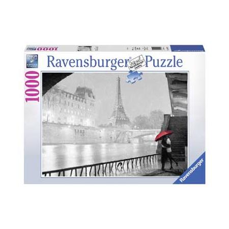 Ravensburger puzzel Parijs Romantisch in de regen - 1000 stukjes