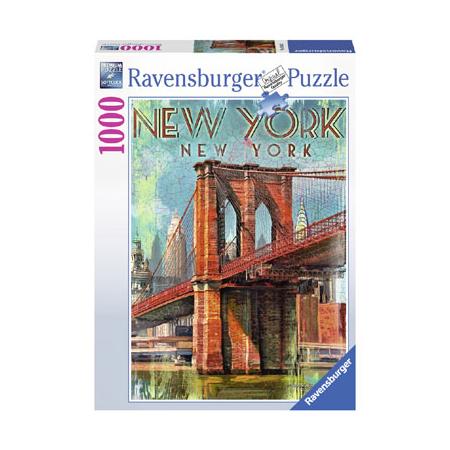 Ravensburger puzzel Retro New York - 1000 stukjes