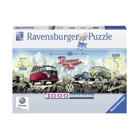 Ravensburger puzzel VW Bulli op Brennerpas - 1000 stukjes