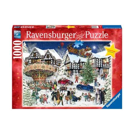 Ravensburger puzzel besneeuwd dorp - 1000 stukjes
