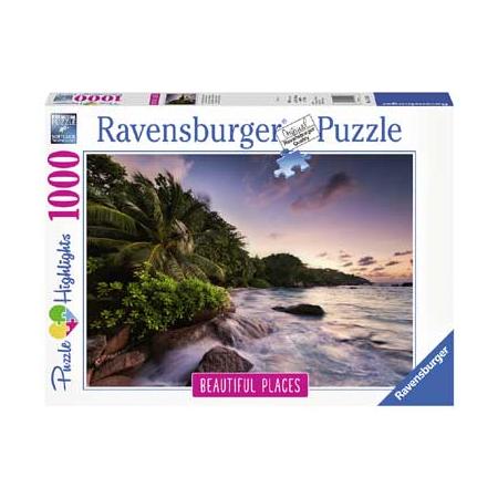 Ravensburger puzzel eiland Praslin Seychellen - 1000 stukjes