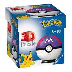 Ravensburger puzzelbal 54 stukjes Pokemon masterball