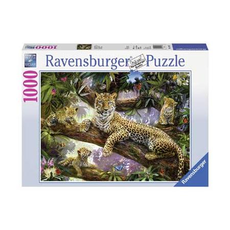 Ravensburger trotse luipaardmoeder puzzel - 1000 stukjes