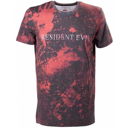 Resident Evil - Bloody T-shirt with Raised Resident Evil Logo T-shirt