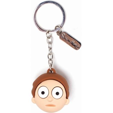 Rick & Morty - Morty Face 3D Rubber Keychain