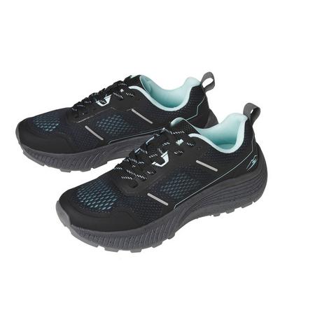 Rocktrail Dames wandelschoenen, ademend (41, Zwart/blauw)