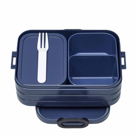 Rosti Mepal lunchbox Bento Midi 12 x 18,5 x 6,5 cm donkerblauw