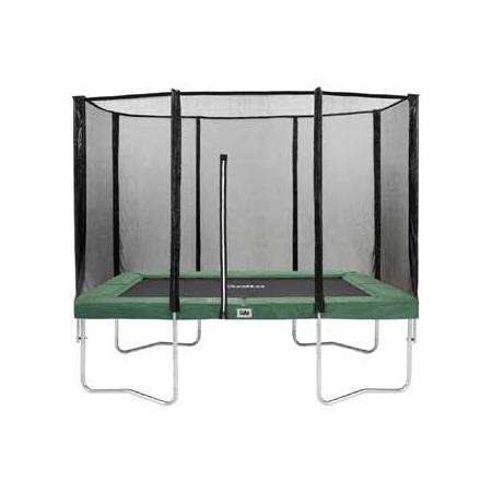 Salta Combo trampoline met veiligheidsnet rechthoekig - 213 x 305 cm - groen