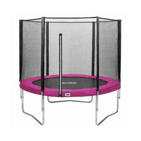 Salta Combo trampoline rond met veiligheidsnet - 213 cm - roze