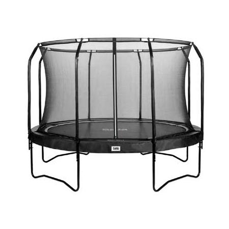Salta Premium Black Edition trampoline rond met veiligheidsnet - 396 cm - zwart