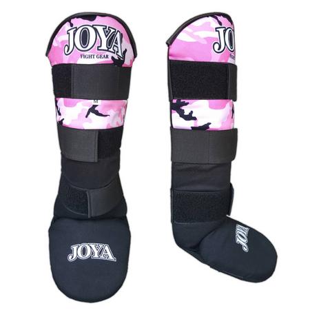 Scheenbeschermers Joya Velcro Camo roze M