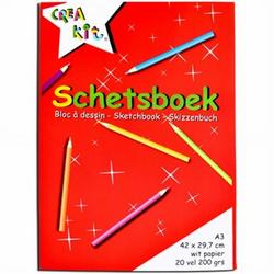Schetsboek A3 20 Vel Crea-Kit