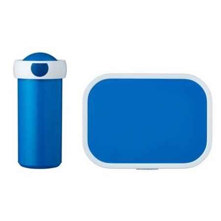 Schoolbeker en Lunchbox Blauw