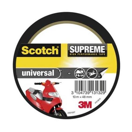 Scotch Supreme reparatietape Universal, ft 48 mm x 10 m, zwart