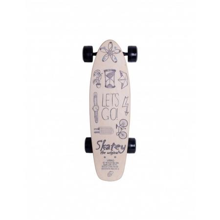 Skatey 150 Lithium Wood Art electrisch skateboard junior 80 cm