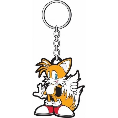 Standing Tails Rubber Keychain