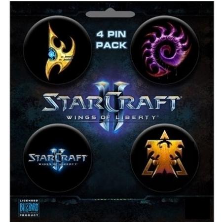 Starcraft II Button 4-pack