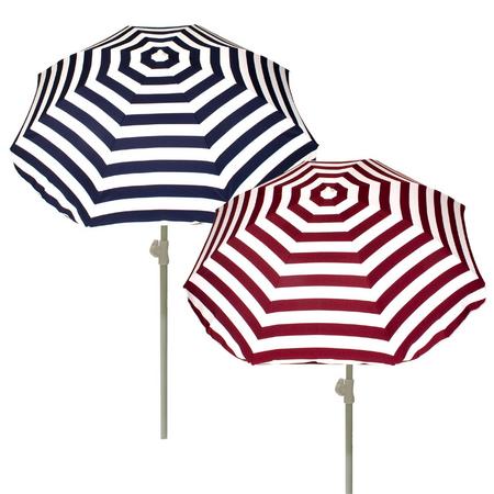Summertime parasol - 180 cm - blauw/rood