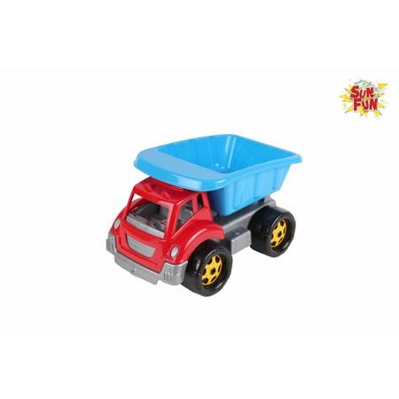 Sun Fun kiepwagen 32x20x18cm rood blauw