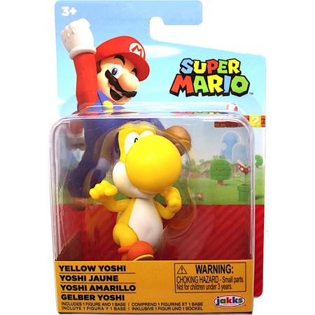 Super Mario Mini Action Figure - Yellow Yoshi