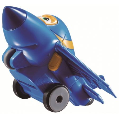 Super Wings voertuig met vliegwiel Vroom ânâ Zoom! 7 cm blauw