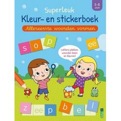 Superleuk Kleur En Stickerboek Allereerste Woorden Vormen (5-6 jaar)