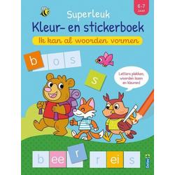 Superleuk Kleur En Stickerboek Ik Kan Al Woorden Vormen 6-7 Jaar